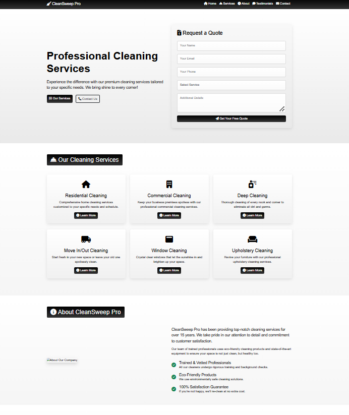 Cleaning Company