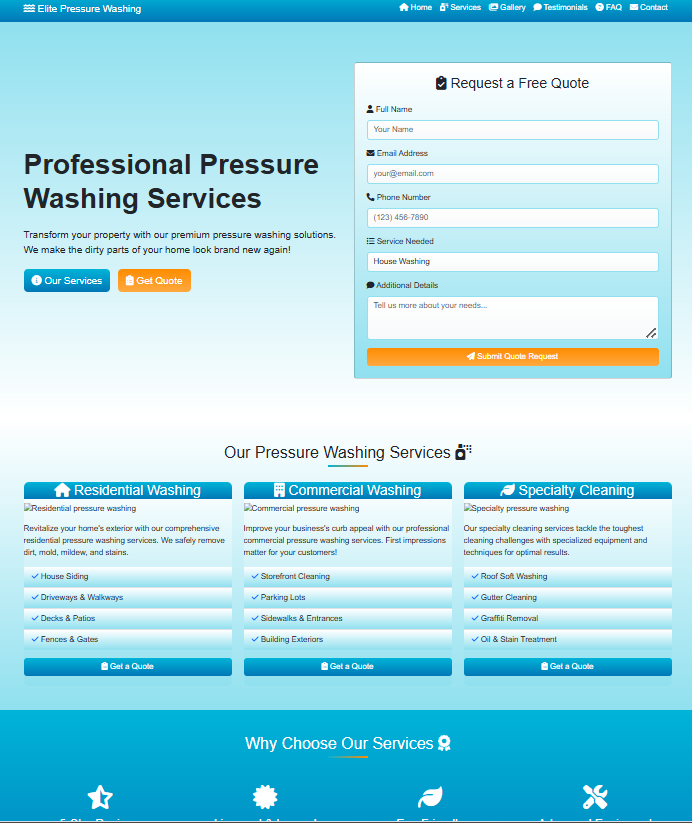 Pressure Washing